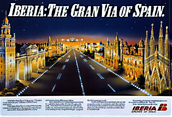 Iberia Gran Via of Spain